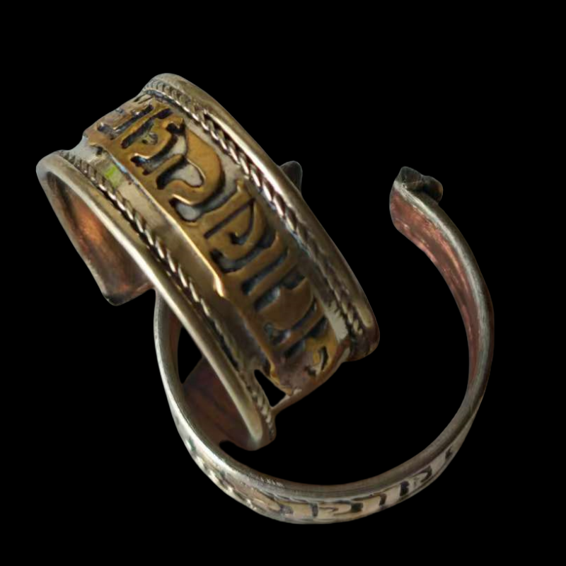 原创男女开运环藏苗银尼泊尔手工