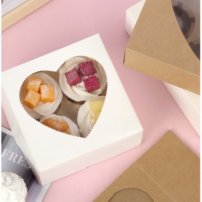 4粒6格开窗cupcake包装盒