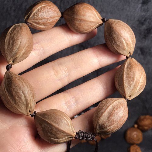 纯正正宗梅林老铁核手串