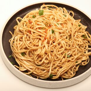 梅县饶记腌面梅州客家特产淹面配猪油蒜蓉葱包掩面开水煮30秒即食