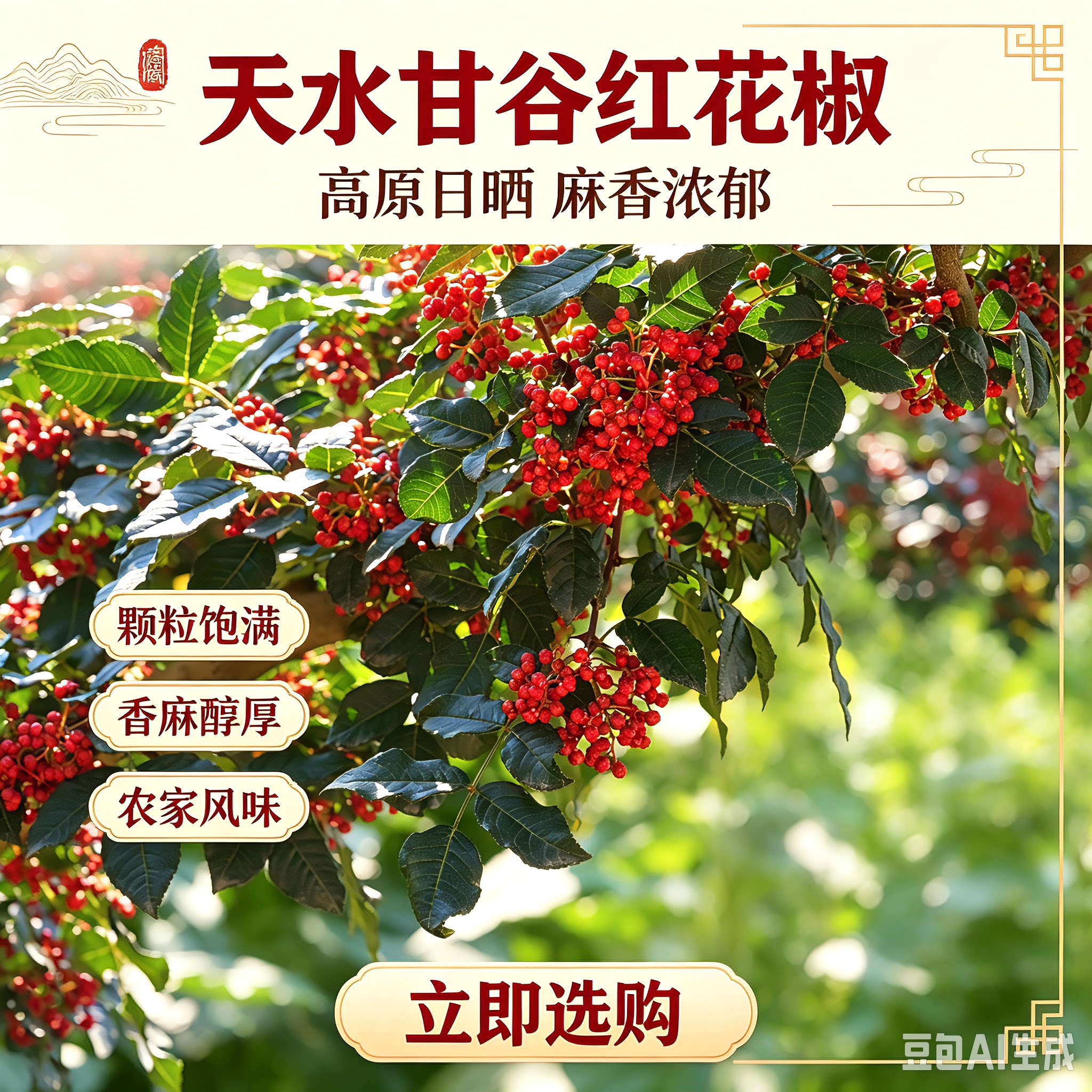 新品大红袍花椒包邮麻味十足