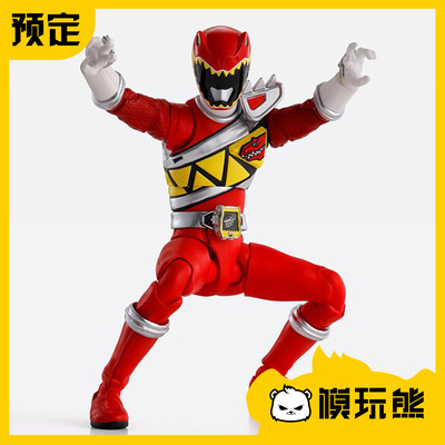 模玩熊 万代 SHF 真骨雕 兽电战队强龙者 强龙红 KING 追定