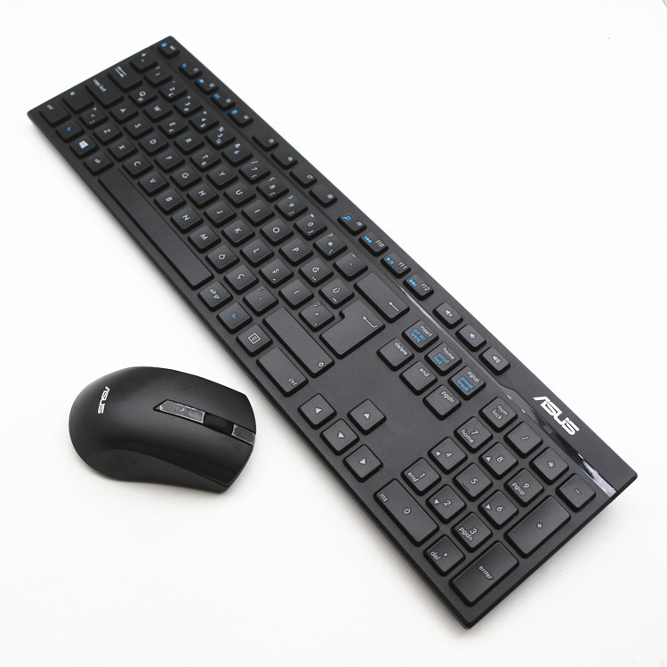 欧版华硕(ASUS)无线键鼠套装 家用商务办公键鼠USB键盘鼠标