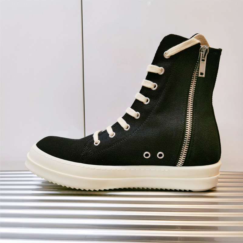 RO帆布鞋全黑无头复线奶香tpu