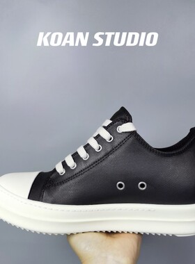 特koan家  精工副线低帮蜡布系带鞋 RO情侣鞋奶香TPU奶香底厚底鞋
