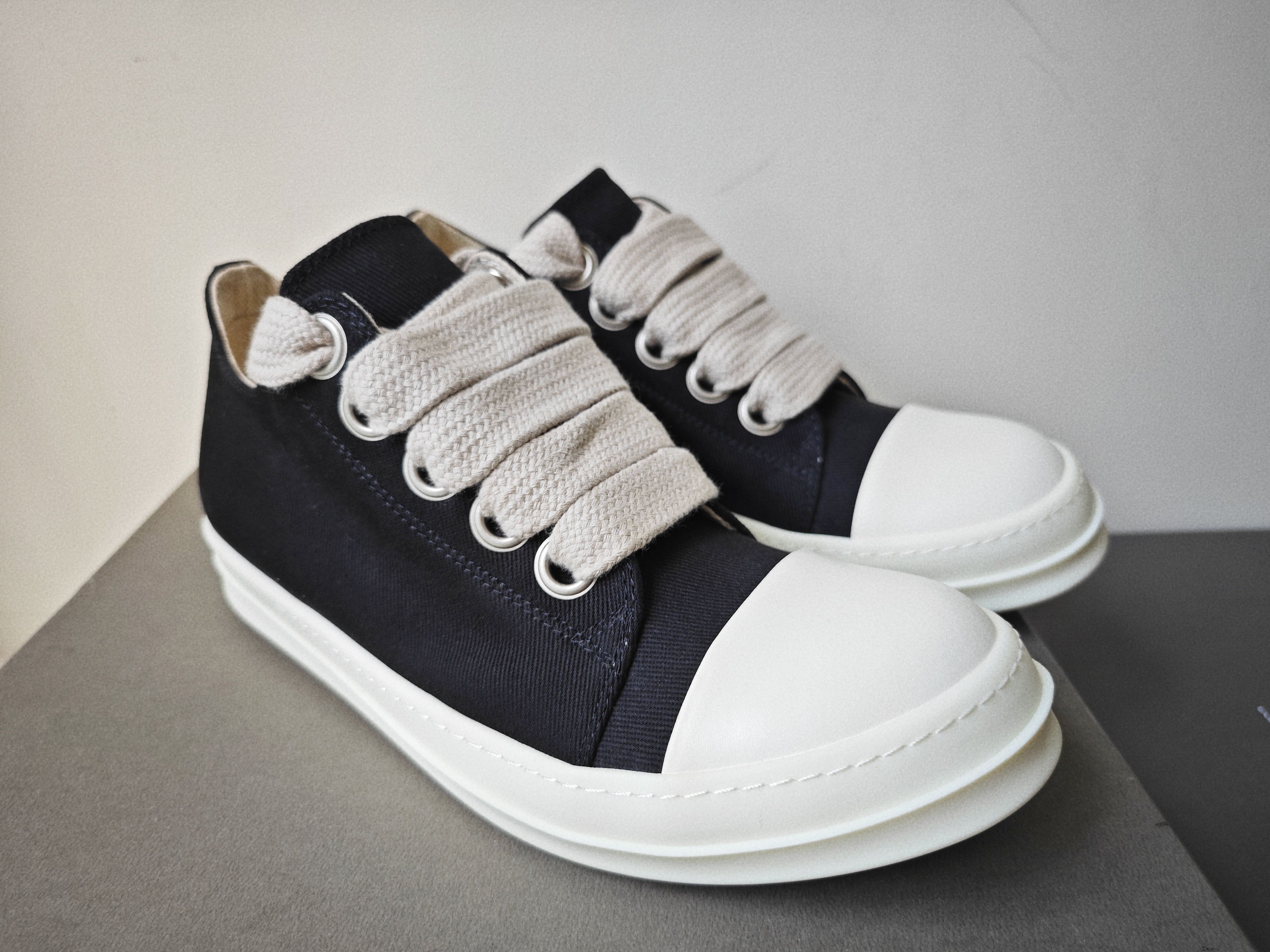 特价合集  2024网红同款ro粗鞋带低帮鞋男黑色百搭板鞋情侣鞋