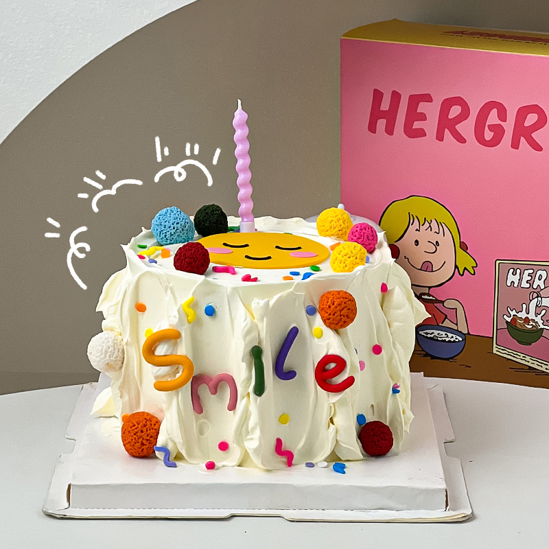 软胶笑脸装饰彩色蜡烛装饰