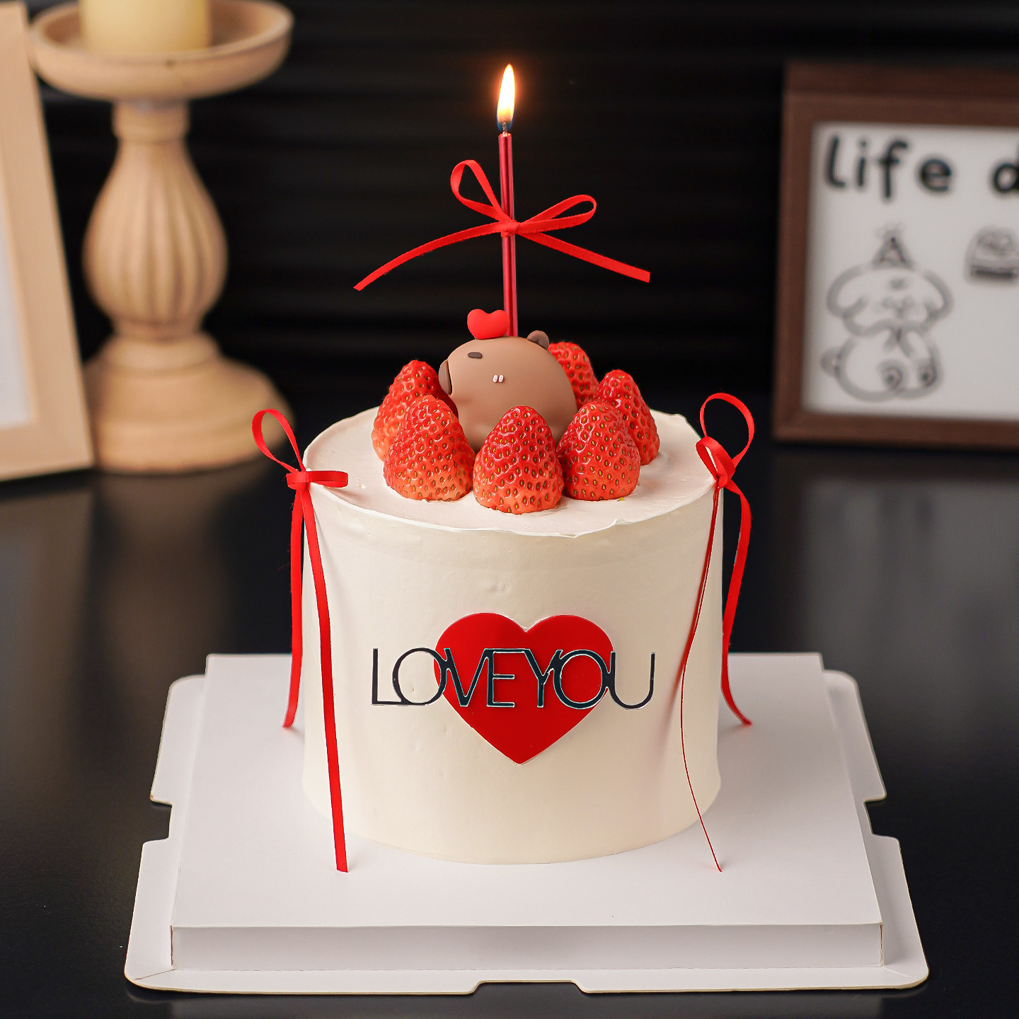 2.14情人节可爱卡皮爱心豚蛋糕装饰摆件情侣告白love亚克力插件,节庆用品/礼品,节日装扮用品,淘宝优惠券,粉丝福利购,淘宝优惠卷