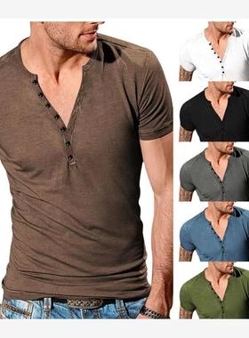 Cotton Men T-shirt Fashion T-shirts Tops Tees Short Sleeve