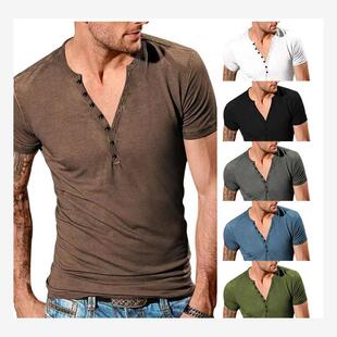 Cotton Men T-shirt Fashion T-shirts Tops Tees Short Sleeve