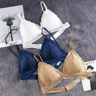 No rims underwear sexy lace strapless 无钢圈聚拢内衣抹胸