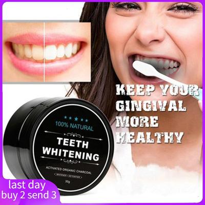 Teeth Whitening Powder Natural Organic Activated Charcoal
