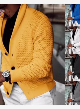 2020 sweater men cardigan毛衣 coat men 毛衣开衫男 宽松 日系