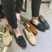 Leather 男皮鞋 Loafers Driving Genuine 大码 Men Shoes