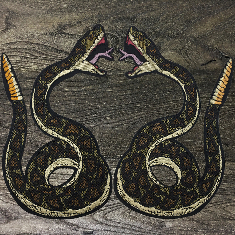 diy欧美风动物熨烫羽绒t恤补丁贴