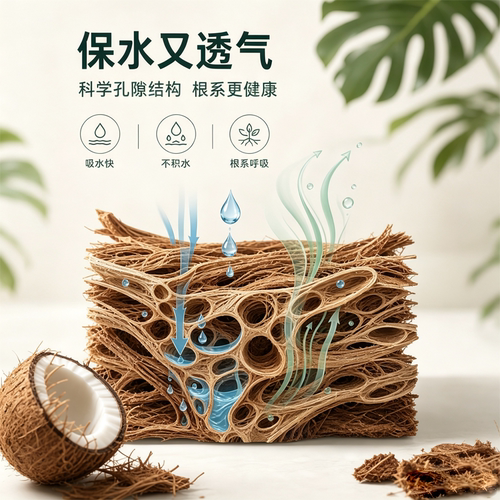 免泡发粗椰壳大颗粒椰壳兰花植料蝴蝶兰专用土脱盐透气营养土