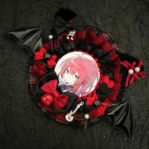 吉他吧唧托谷美适配55-75mm吧唧