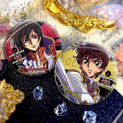 反叛的鲁路修同人反光吧唧谷徽章