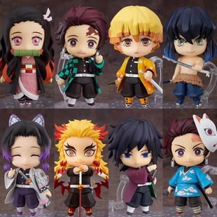 鬼灭之刃粘土人可换脸同人周边公仔炭治郎祢豆子蝴蝶忍模型手办