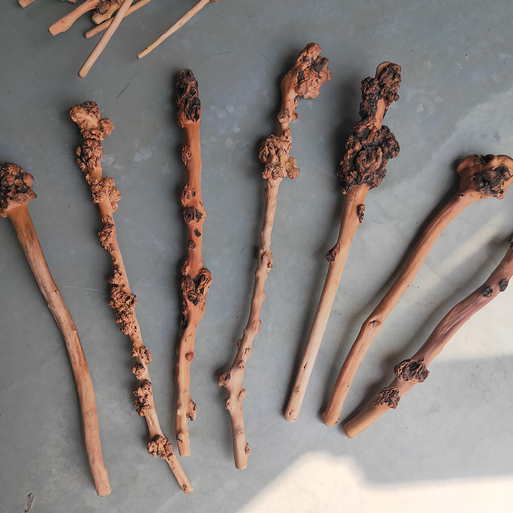 YUNNAN BLACK FRUIT TREE TUMOR HAND HANDLE PIECE LONGEVITY MASSAGE STICK FITNESS SELF-DEFENSE PLAY STICK CAMELLIA WOOD BACK HAMMER NATURAL ROOT