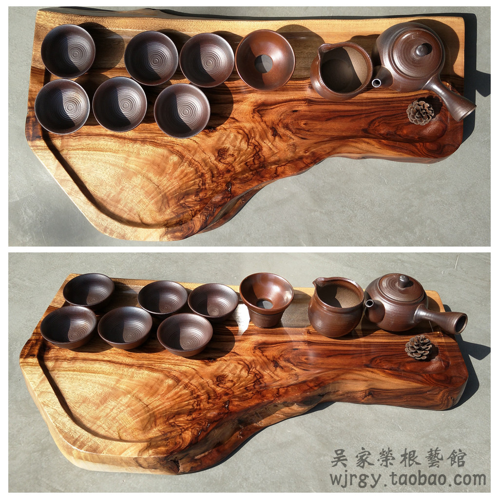 整体排水简约特价包邮实木茶盘