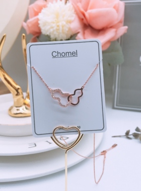 现货新加坡本土品牌风送礼锁骨链