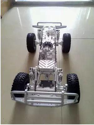 全金属 SCX10 升级版 车架 升级加重轮毂 金属拉杆球头 大梁加厚