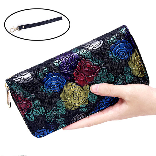 长款钱包女多功能大容量手包2026新款韩版拉链手机包女士钱夹包