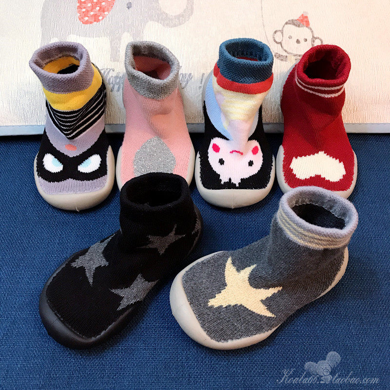 儿童布鞋宝宝女男孩卡通防滑软底
