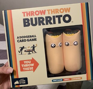 Throw Throw Burrito by Exploding Kittens - A Dodgeball Card