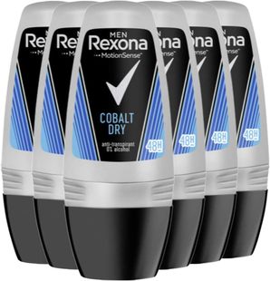 美国Rexona Cobalt Men's Roll-On Deodorant 6 x 50 ml