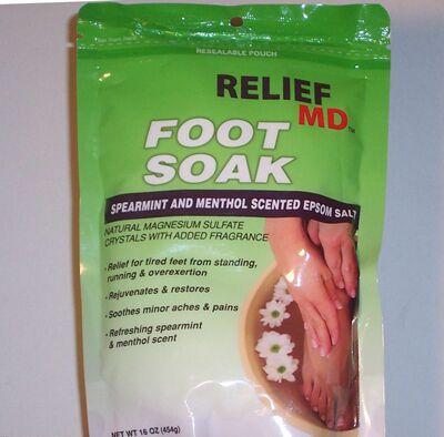 Relief MD Foot Soak Spearmint & Menthol Epsom Salt, 16 oz