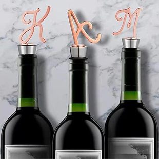 Monogram Bottle Wine Beverage Stopper and 美国DRPORONYN