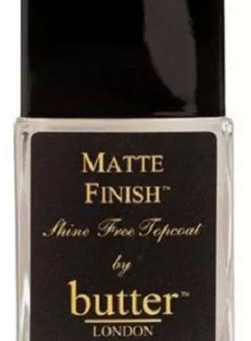 美国Butter LONDON Matte Finish Shine Free Topcoat 0.6oz