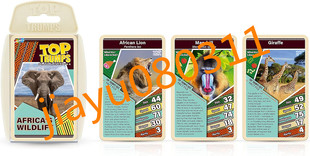 美国Top Trumps Africa's Wildlife Card Game