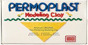 Clay Model AMACO Modeling Non Hardening Red Permoplast 1lb