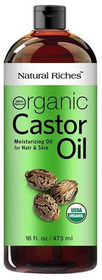 美国Natural Riches Organic Castor Oil Cold pressed 16oz
