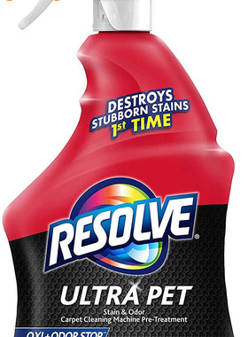 美国Resolve Ultra Pet Stain & Odor Remover Spray, 32oz