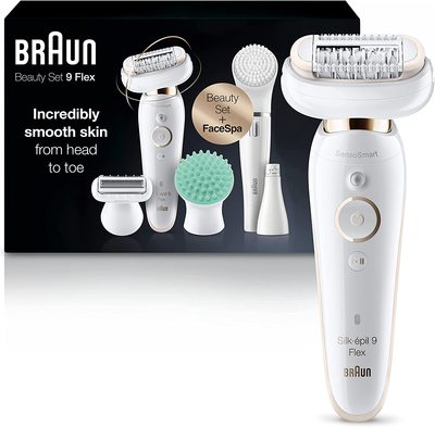 Braun Epilator Silk-épil 9 Flex 9-300 Beauty Set, Facial Ha