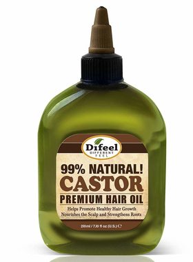 美国Difeel Premium 99% Natural Castor Hair Oil 7.1 Ounce