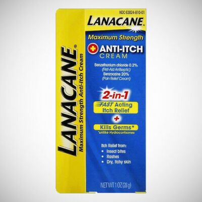 Lanacane Maximum Strength Anti-itch Cream- Antiseptic For Fa