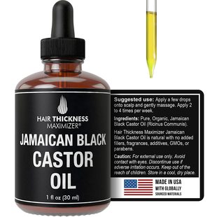 Thickness Castor Maximizer Black Oil Jamaican 美国Hair