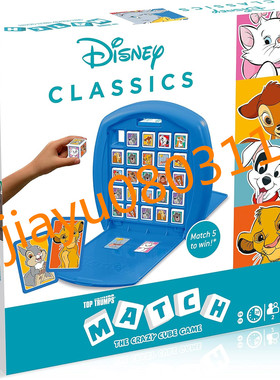 美国Disney Animals Top Trumps Match Board Game, Family Game