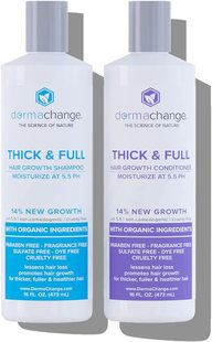 Organic Vegan Natural Hair Growth Shampoo and Conditioner