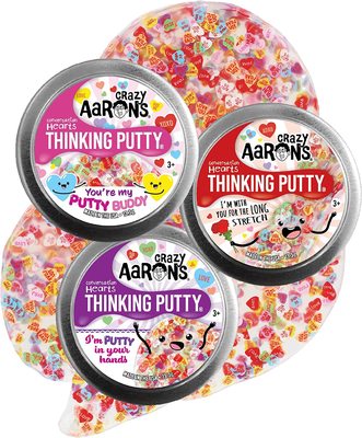 Crazy Aaron's Putty Mini Tins Conversation Hearts Gift Set