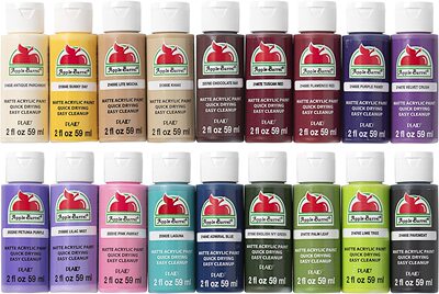 Plaid Promoabi Apple Barrel Acrylic Paint, 2-Ounce, 18pcs