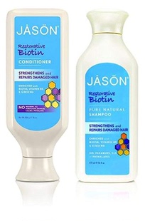 美国JASON All Natural Organic Biotin Shampoo and Conditioner