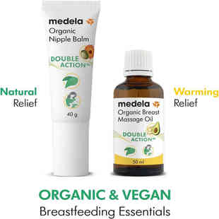 Organic Medela Nipple Cream Oil 等2 Massage 4周