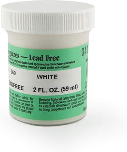 美国Amaco Velvet Underglaze - 2 Ounce Jar - V-360 White