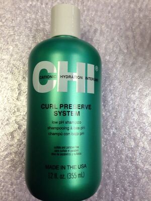 CHI Curl Preserve System Shampoo 12 Oz Cleanse & Moisturize